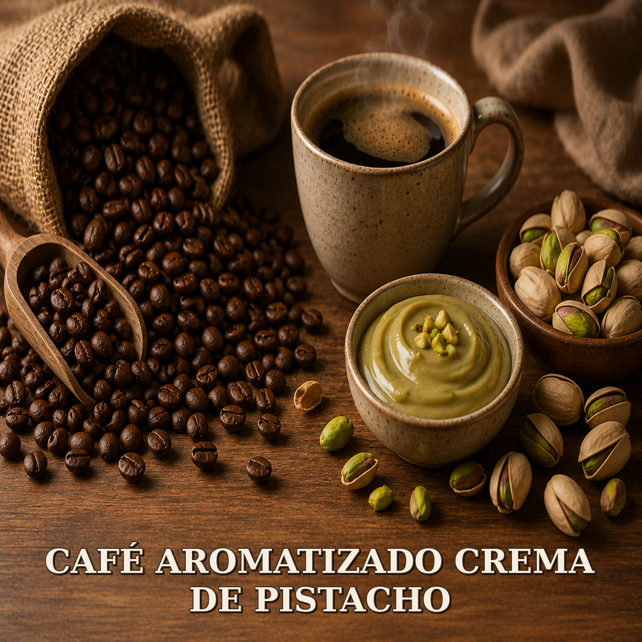 CAFÉ AROMATIZADO CREMA DE PISTACHO