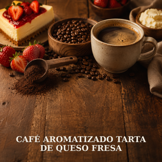 CAFÉ AROMATIZADO TARTA DE QUESO FRESA