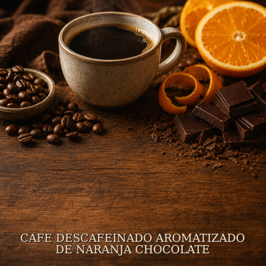 CAFE DESCAFEINADO AROMATIZADO DE NARANJA CHOCOLATE