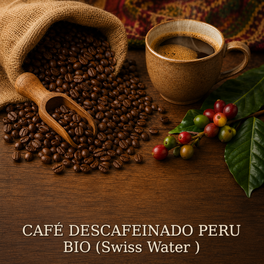 CAFÉ DESCAFEINADO PERU BIO (Swiss Water )
