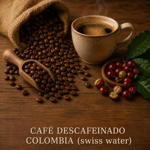 CAFÉ DESCAFEINADO COLOMBIA (swiss water)