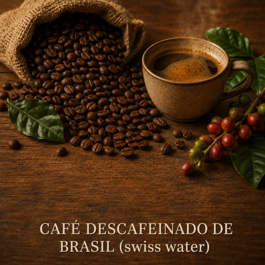 CAFÉ DESCAFEINADO DE BRASIL (swiss water)