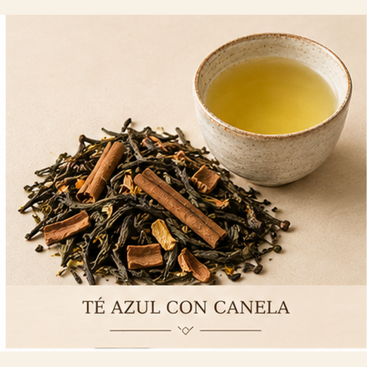 TÉ AZUL CON CANELA