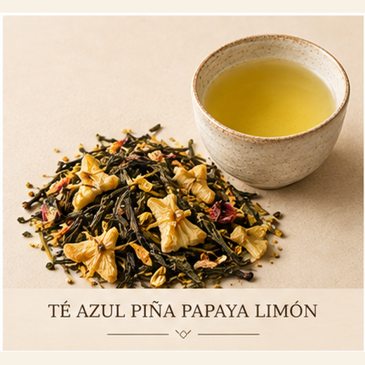 TÉ AZUL PIÑA PAPAYA LIMÓN