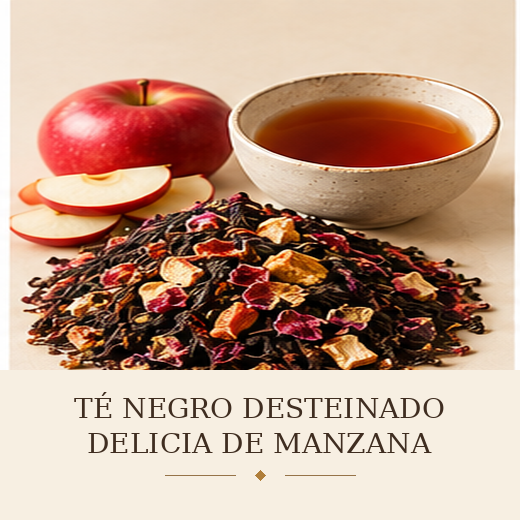 TÉ NEGRO DESTEINADO DELICIA DE MANZANA