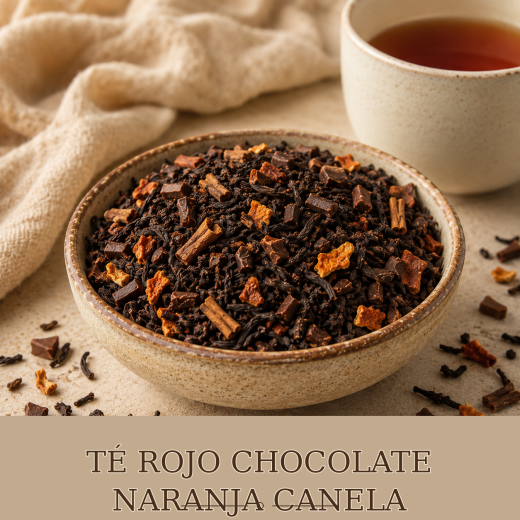 TÉ ROJO CHOCOLATE NARANJA CANELA