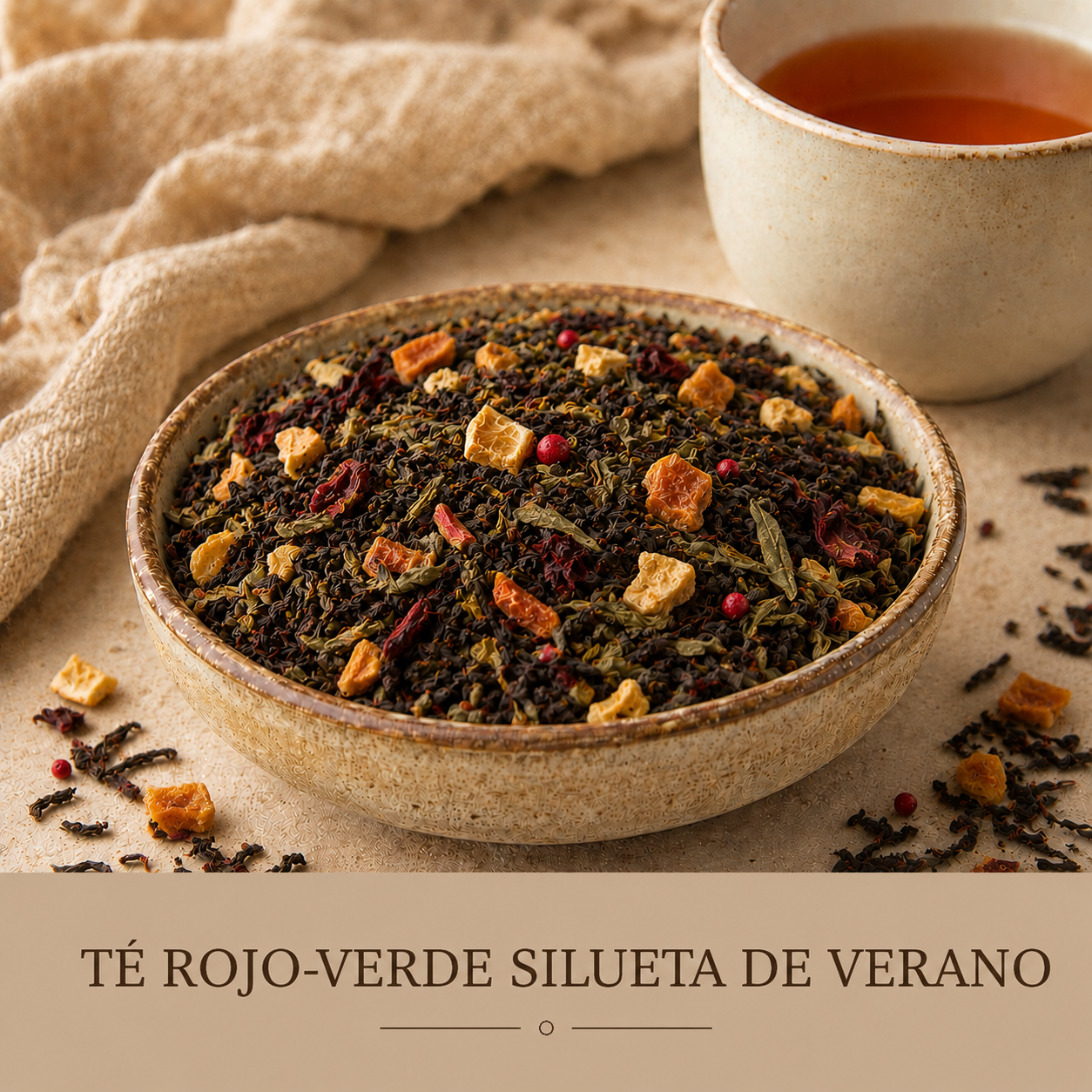 TÉ ROJO-VERDE SILUETA DE VERANO