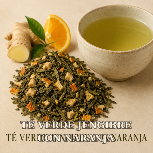 TÉ VERDE JENGIBRE CON NARANJA