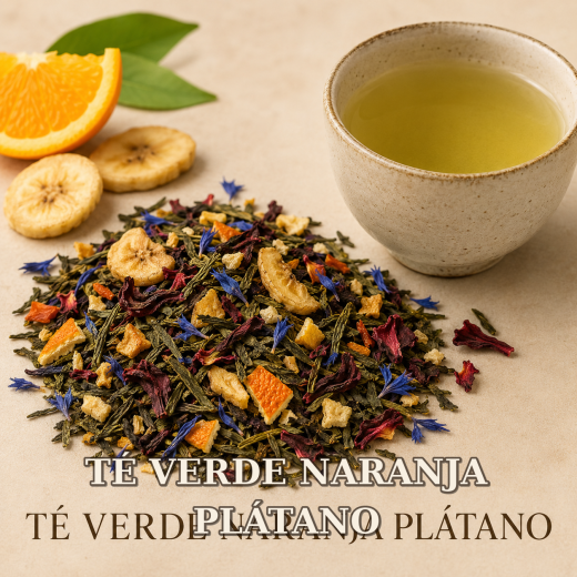 TÉ VERDE NARANJA PLÁTANO
